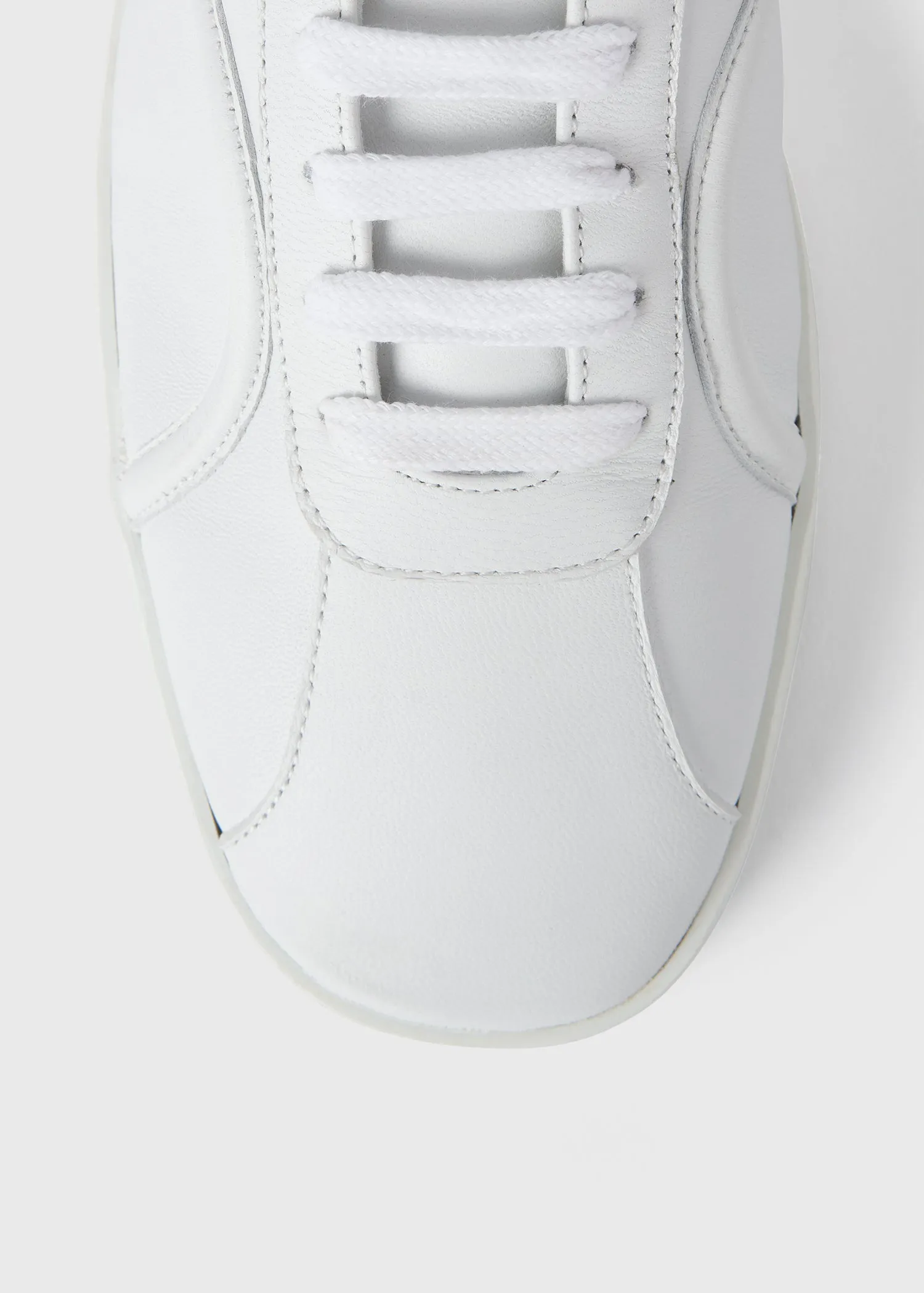 The Leather Sneaker white