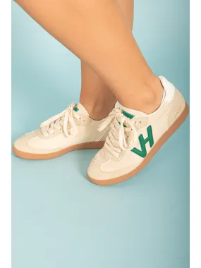 White Lace Nude Sneaker