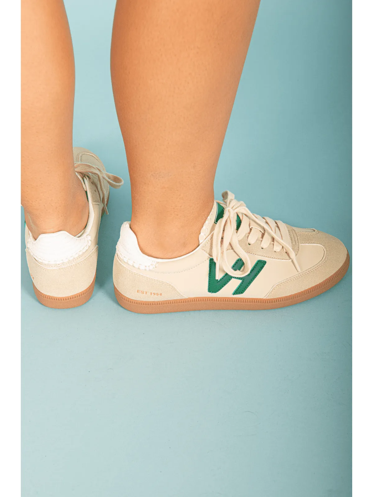 White Lace Nude Sneaker