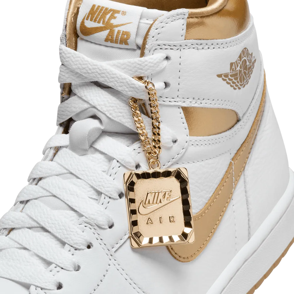 WOMENS AIR JORDAN 1 RETRO HIGH OG "METALLIC GOLD"