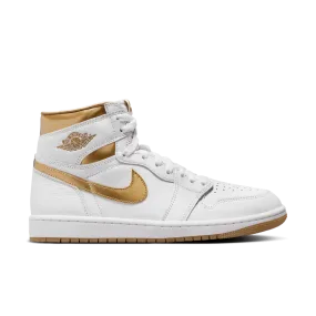 WOMENS AIR JORDAN 1 RETRO HIGH OG "METALLIC GOLD"