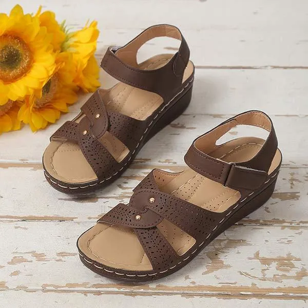 Women'S Fish Toe Casual Velcro Sandals 09630481C