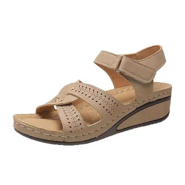Women'S Fish Toe Casual Velcro Sandals 09630481C