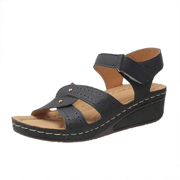 Women'S Fish Toe Casual Velcro Sandals 09630481C