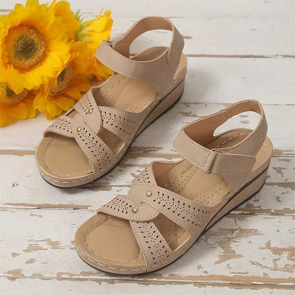 Women'S Fish Toe Casual Velcro Sandals 09630481C