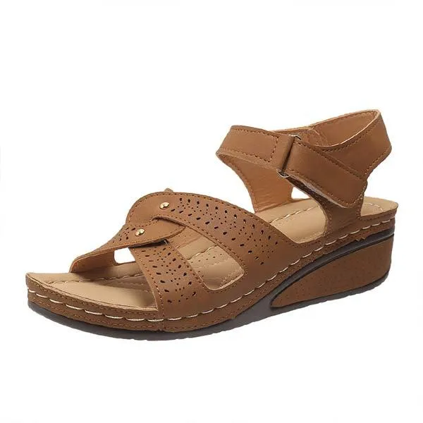 Women'S Fish Toe Casual Velcro Sandals 09630481C