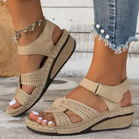 Women'S Fish Toe Casual Velcro Sandals 09630481C