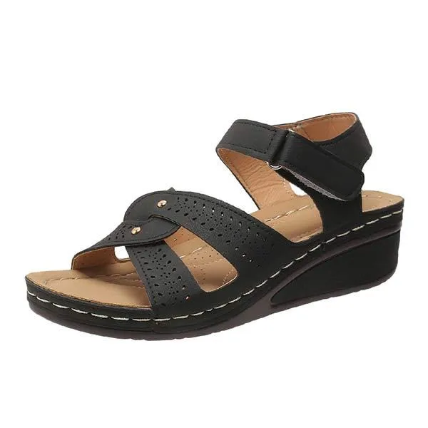 Women'S Fish Toe Casual Velcro Sandals 09630481C