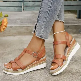 Women's Flat Wedge Casual Sandals 94662303C
