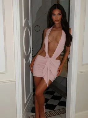 YAZ MINI DRESS BABY PINK